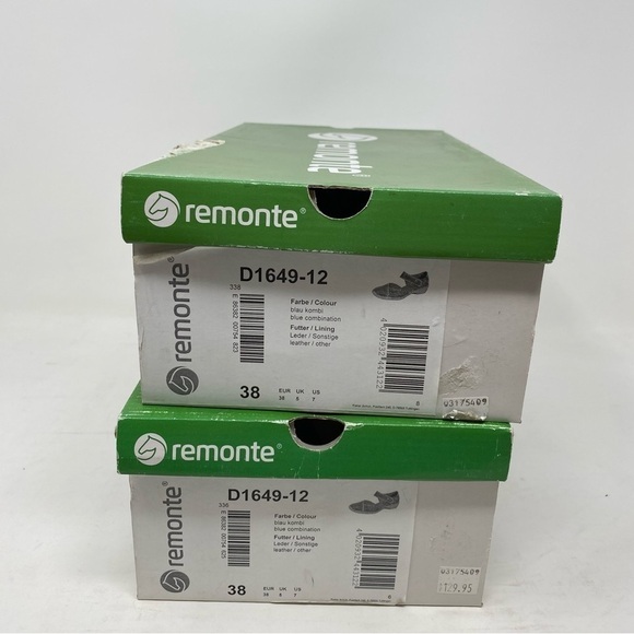 Rieker D1649 Doris leather sandals blue Combi - Picture 7 of 7